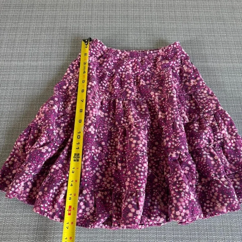 Gymboree purple floral skirt with pockets